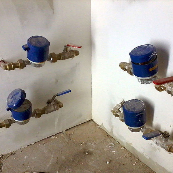 Instalación de contadores de agua